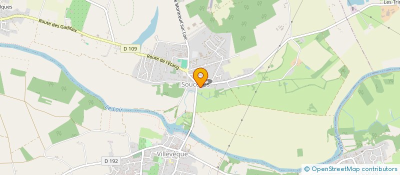 localisation de l'entreprise MONSIEUR THIBAUT DRILLOT  RIVES-DU-LOIR-EN-ANJOU