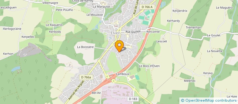 localisation de l'entreprise MONSIEUR THIBAUT DUGUE  ELVEN