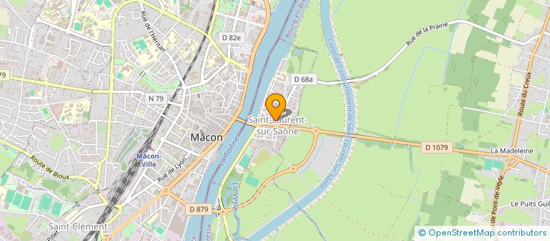 localisation de l'entreprise MONSIEUR THIBAUT DUPIN  SAINT-LAURENT-SUR-SAONE