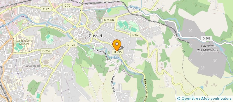 localisation de l'entreprise MONSIEUR THIBAUT DUPUIS à CUSSET