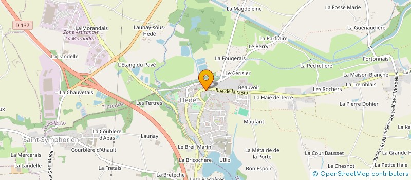localisation de l'entreprise MONSIEUR THIBAUT DURAND  HEDE-BAZOUGES