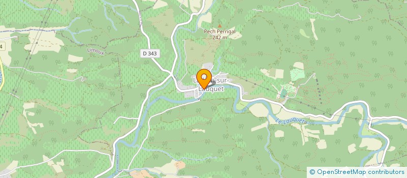 localisation de l'entreprise MONSIEUR THIBAUT ESCOURROU  LADERN-SUR-LAUQUET