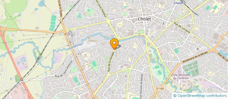 localisation de l'entreprise MONSIEUR THIBAUT ESNEE  CHOLET