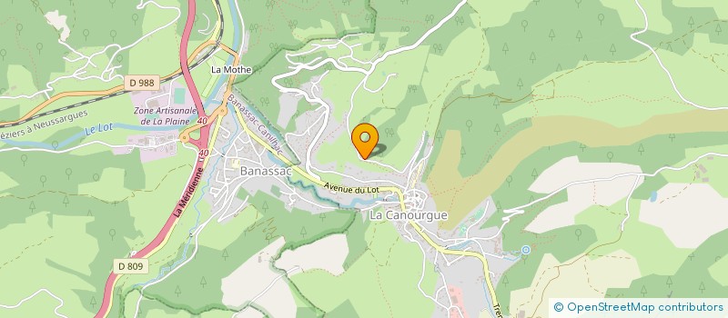 localisation de l'entreprise MONSIEUR THIBAUT FAGES  LA CANOURGUE