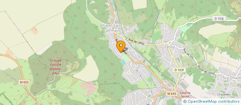 localisation de l'entreprise MONSIEUR THIBAUT FERJOUX  CHATEL-SAINT-GERMAIN