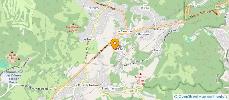 localisation de l'entreprise MONSIEUR THIBAUT FERRI  ORCINES