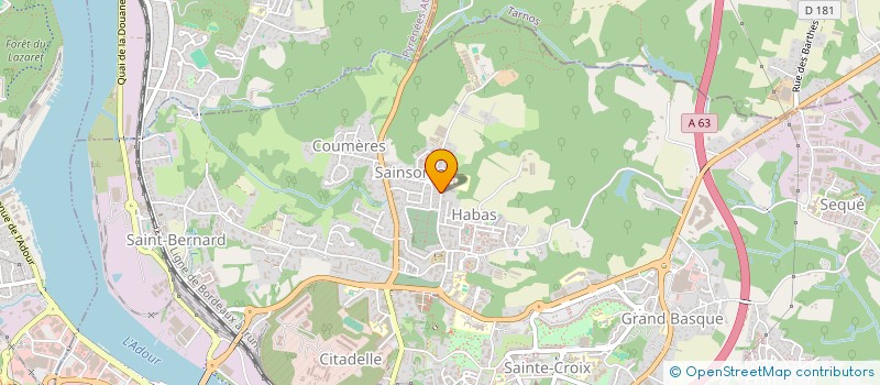 localisation de l'entreprise MONSIEUR THIBAUT FILLOUCAT à BAYONNE