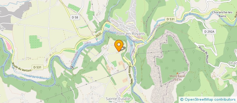 localisation de l'entreprise MONSIEUR THIBAUT FORTIN  SAINTE-EULALIE-EN-ROYANS