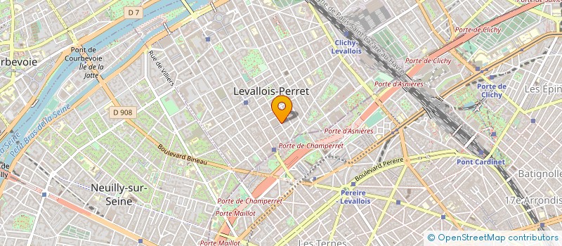 localisation de l'entreprise MONSIEUR THIBAUT FROMANTIN  LEVALLOIS-PERRET