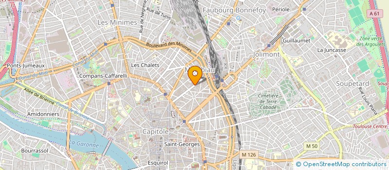 localisation de l'entreprise MONSIEUR THIBAUT GARCON  TOULOUSE