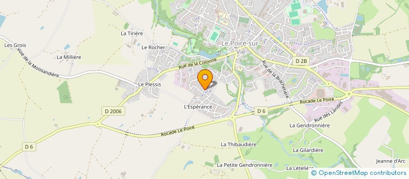 localisation de l'entreprise MONSIEUR THIBAUT GARNIER  LE POIRE-SUR-VIE