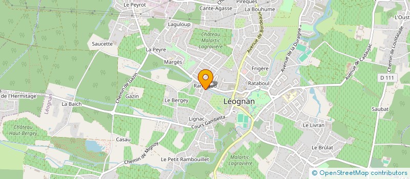 localisation de l'entreprise MONSIEUR THIBAUT GAUBAN  LEOGNAN