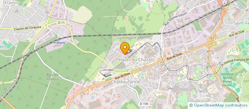 localisation de l'entreprise MONSIEUR THIBAUT GAUMET à BESANCON