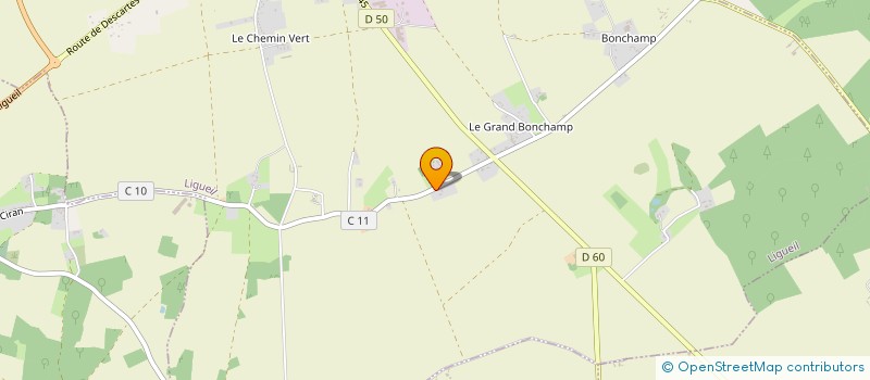 localisation de l'entreprise MONSIEUR THIBAUT GENG  LIGUEIL