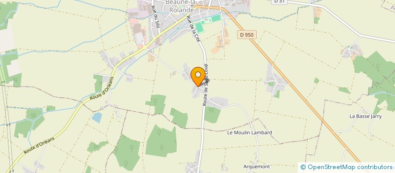 localisation de l'entreprise MONSIEUR THIBAUT GEORGES  BEAUNE-LA-ROLANDE