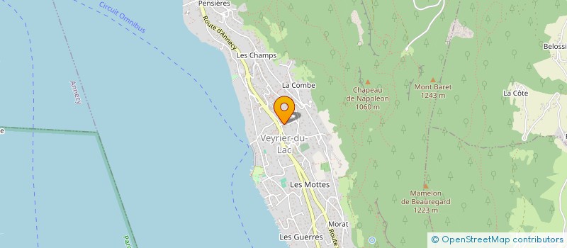 localisation de l'entreprise MONSIEUR THIBAUT GIRARD  VEYRIER-DU-LAC