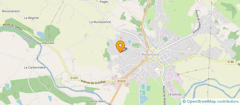 localisation de l'entreprise MONSIEUR THIBAUT GIROU  REALMONT