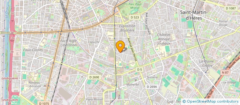 localisation de l'entreprise MONSIEUR THIBAUT GIROUD à GRENOBLE