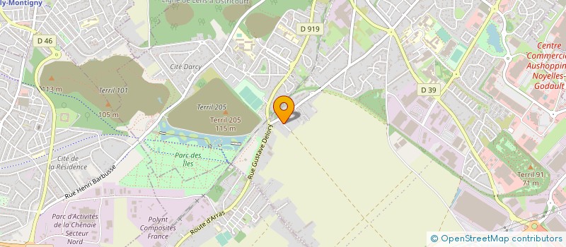 localisation de l'entreprise MONSIEUR THIBAUT GIVERS  HENIN-BEAUMONT