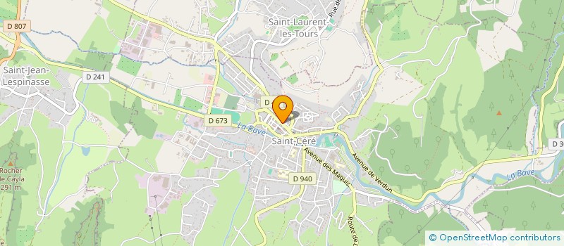 localisation de l'entreprise MONSIEUR THIBAUT GOMEZ  SAINT-CERE