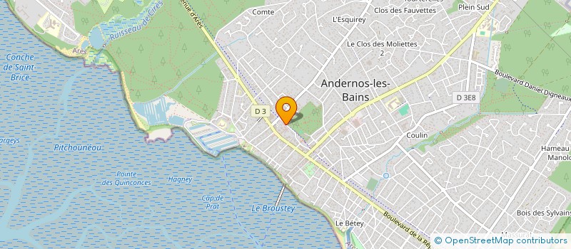 localisation de l'entreprise MONSIEUR THIBAUT GOUGEON  ANDERNOS-LES-BAINS