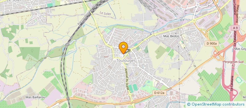 localisation de l'entreprise MONSIEUR THIBAUT GRANDO  TOULOUGES