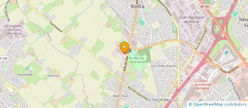 localisation de l'entreprise MONSIEUR THIBAUT GRUART  RONCQ