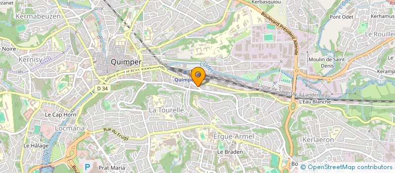 localisation de l'entreprise MONSIEUR THIBAUT HAMARD à QUIMPER