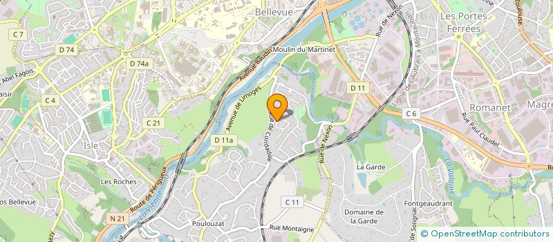 localisation de l'entreprise MONSIEUR THIBAUT HEBRAS à CONDAT-SUR-VIENNE