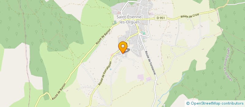 localisation de l'entreprise MONSIEUR THIBAUT HESTIN  FORCALQUIER