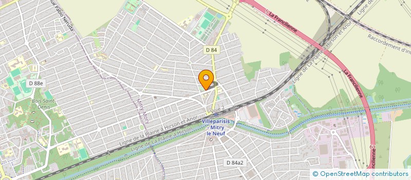 localisation de l'entreprise MONSIEUR THIBAUT HUGUET  MITRY-MORY