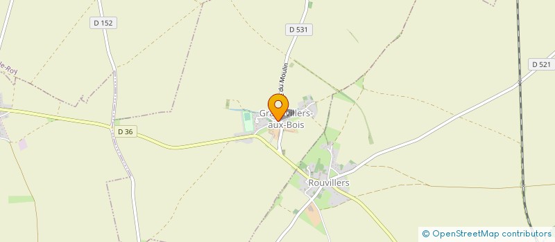 localisation de l'entreprise MONSIEUR THIBAUT IGEA  GRANDVILLERS-AUX-BOIS