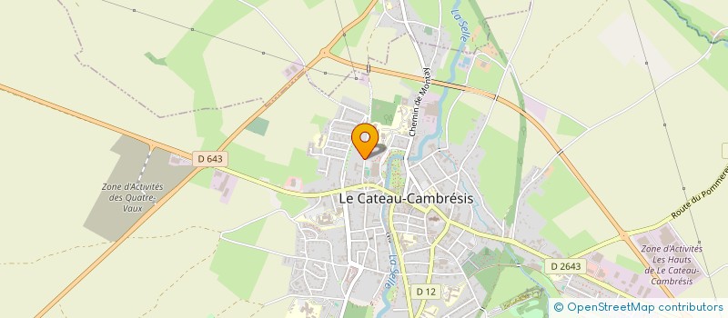 localisation de l'entreprise MONSIEUR THIBAUT JOLIVET  LE CATEAU-CAMBRESIS