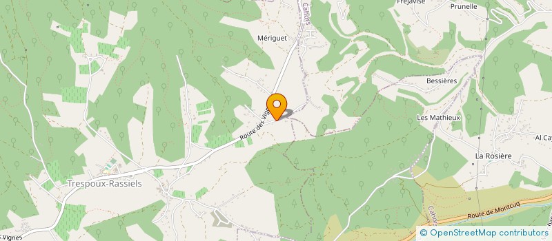 localisation de l'entreprise MONSIEUR THIBAUT JOURDON  FRANCOULES