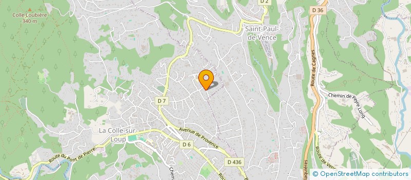 localisation de l'entreprise MONSIEUR THIBAUT LAFFORGUE  LA COLLE-SUR-LOUP