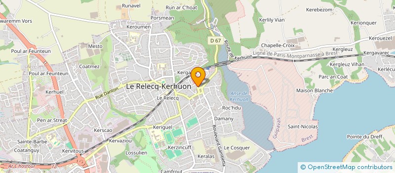 localisation de l'entreprise MONSIEUR THIBAUT LALLART  LE RELECQ-KERHUON