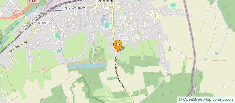 localisation de l'entreprise MONSIEUR THIBAUT LALOYAUX  JEUMONT