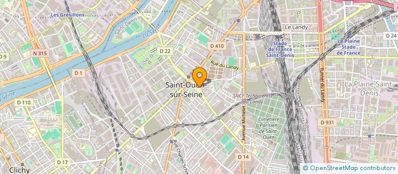 localisation de l'entreprise MONSIEUR THIBAUT LAMANT  SAINT-OUEN-SUR-SEINE