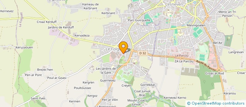 localisation de l'entreprise MONSIEUR THIBAUT LAMBERT  LE FOLGOET