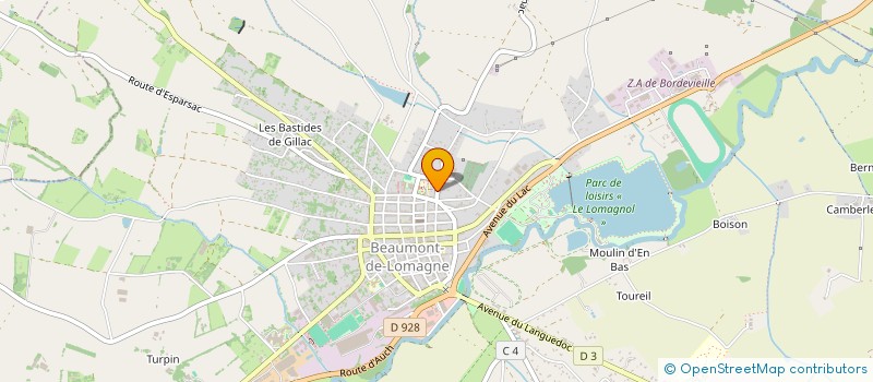 localisation de l'entreprise MONSIEUR THIBAUT LANGLET  BEAUMONT-DE-LOMAGNE