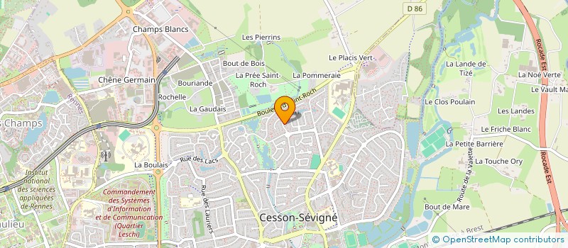 localisation de l'entreprise MONSIEUR THIBAUT LE PAYS DU TEILLEUL  CESSON-SEVIGNE