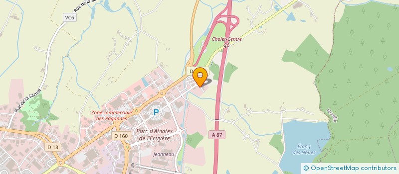 localisation de l'entreprise MONSIEUR THIBAUT LE ROUX à CHOLET