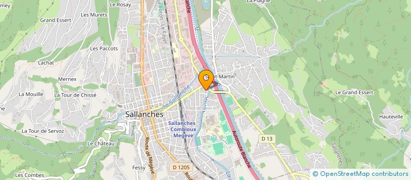 localisation de l'entreprise MONSIEUR THIBAUT LEBEL  SALLANCHES