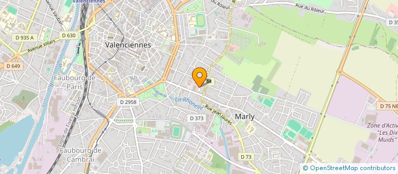 localisation de l'entreprise MONSIEUR THIBAUT LEFEBVRE à VALENCIENNES