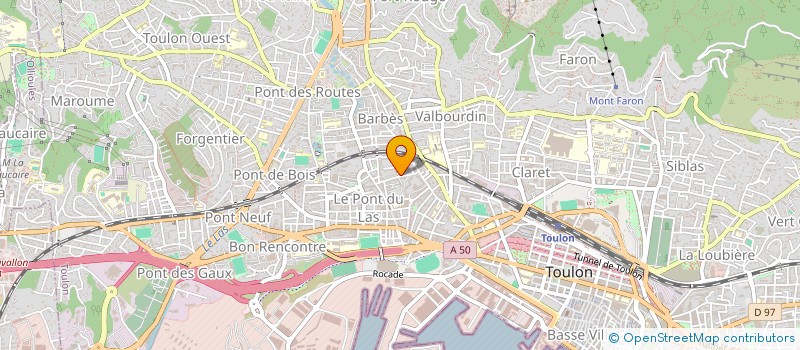 localisation de l'entreprise MONSIEUR THIBAUT LEGEAY  TOULON