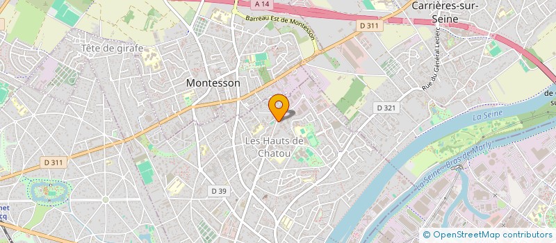 localisation de l'entreprise MONSIEUR THIBAUT LEGRIX DE LA SALLE  CHATOU