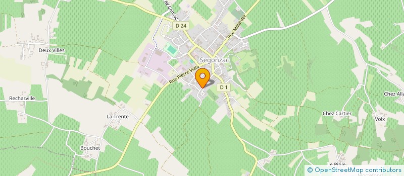 localisation de l'entreprise MONSIEUR THIBAUT LONGUE à SEGONZAC