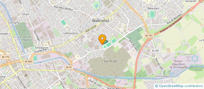 localisation de l'entreprise MONSIEUR THIBAUT MAEGHT  WATTRELOS