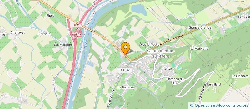 localisation de l'entreprise MONSIEUR THIBAUT MALICORNE  SAINT-QUENTIN-SUR-ISERE