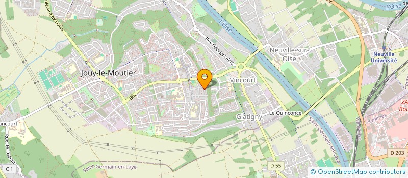 localisation de l'entreprise MONSIEUR THIBAUT MANNEUX  JOUY-LE-MOUTIER